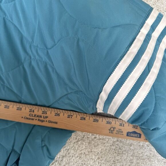 Adidas‎ Neuclassics Quilted Jacket NWT Men's Medium Arctic Fusion Full Zip Coat - Picture 10 of 16